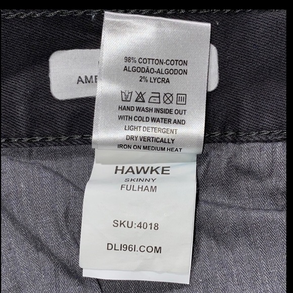 DL1961 Mid Rise Super Soft Dark Grey Jean Shorts - Picture 4 of 13